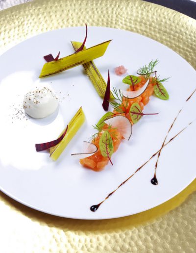 saumon - restaurant gastronomique Mickaël Féval